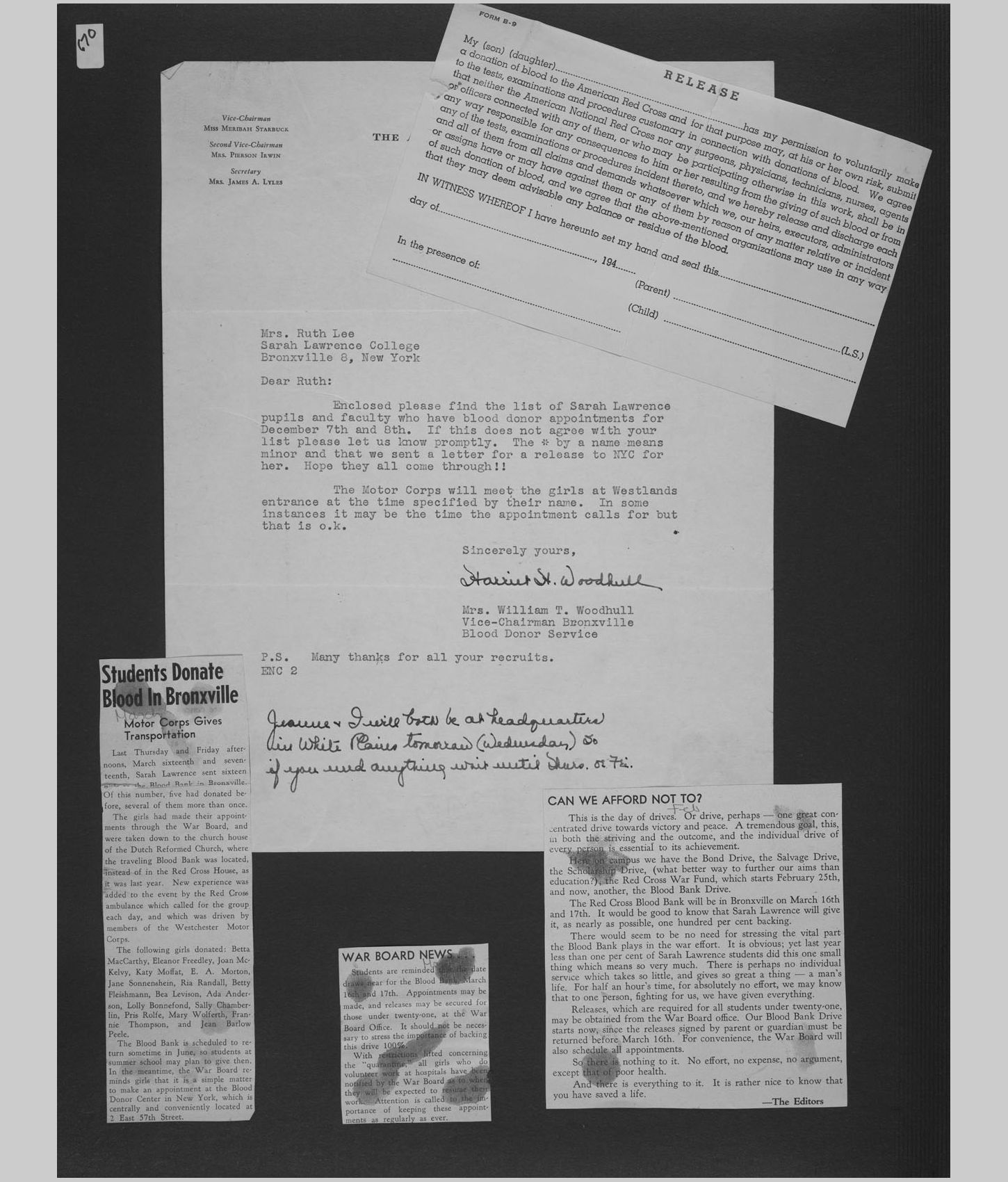 A large image of a page in the scrapbook