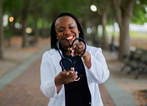 Doctor holding a stethescope