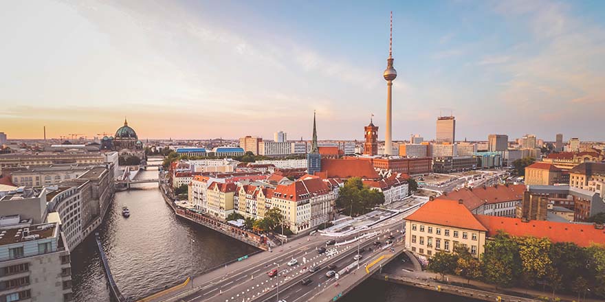 Berlin skyline by Florian Wehde