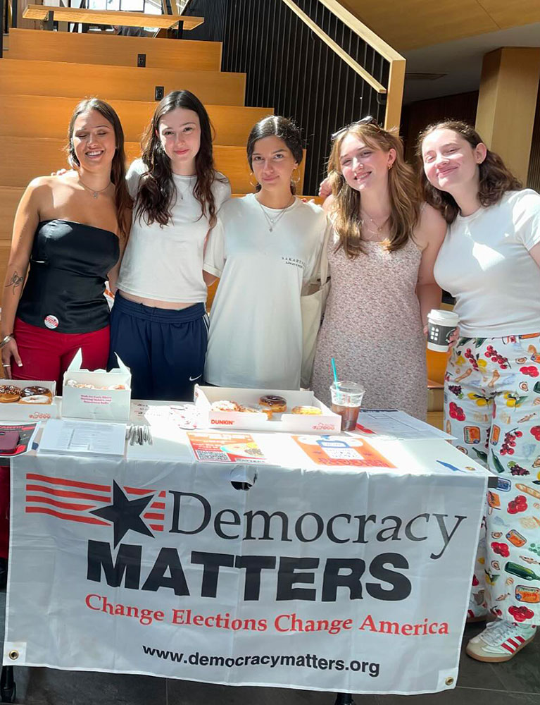 Student members of Democracy Matters