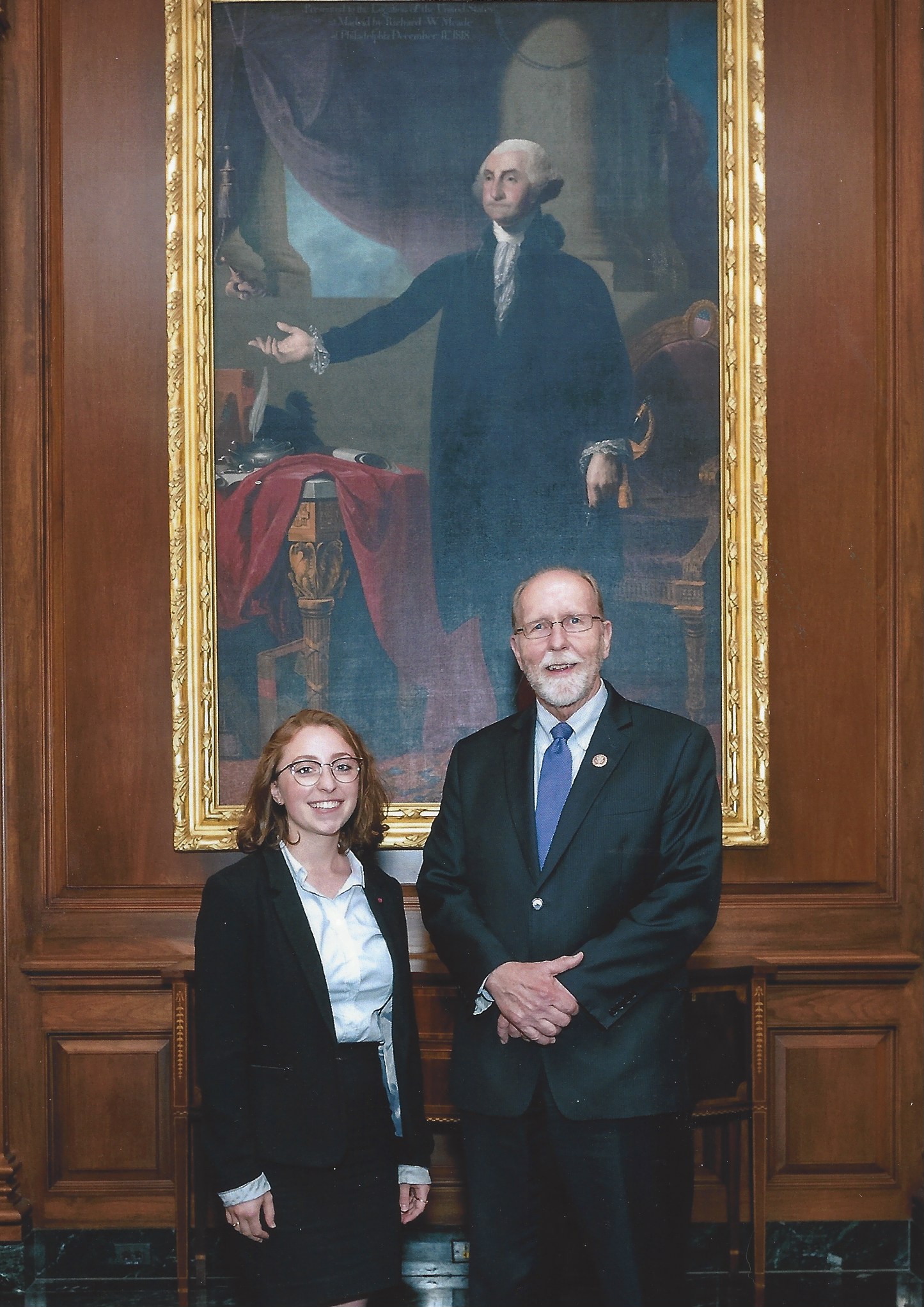 Anna Unger and Congressman Loebsack